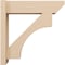 Ekena Millwork 8-in W x 24-in D x 28-in H Westlake Slat Rough Cedar Woodgrain TimberThane Outlooker, Primed Tan OUTUR080X24X28WTL24RCPR - alternate 2
